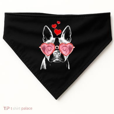 Cute Boston Terrier USA-Made Doggie Bandana