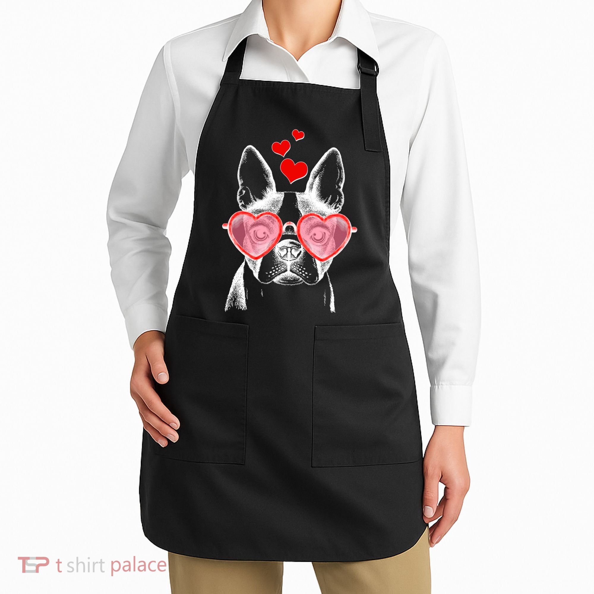 Cute Boston Terrier Apron