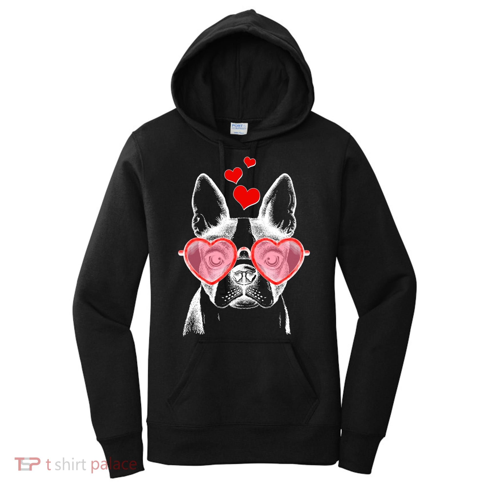 Cute Boston Terrier Women's Hoodie
