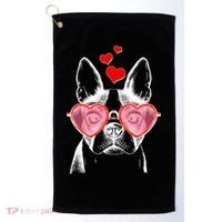 Cute Boston Terrier Golf Towel thumb 0