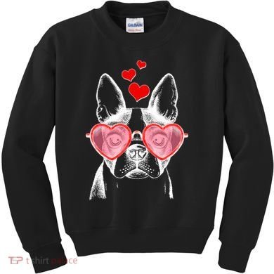 Cute Boston Terrier Kids Sweatshirt