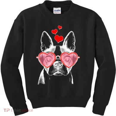Cute Boston Terrier Kids Sweatshirt