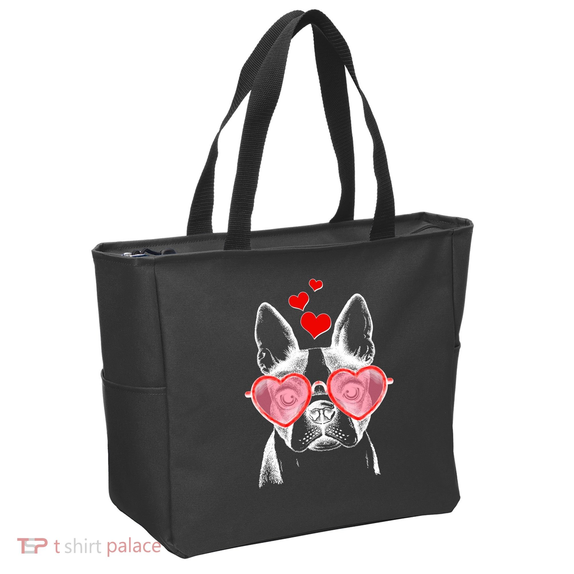 Cute Boston Terrier Tote Bag