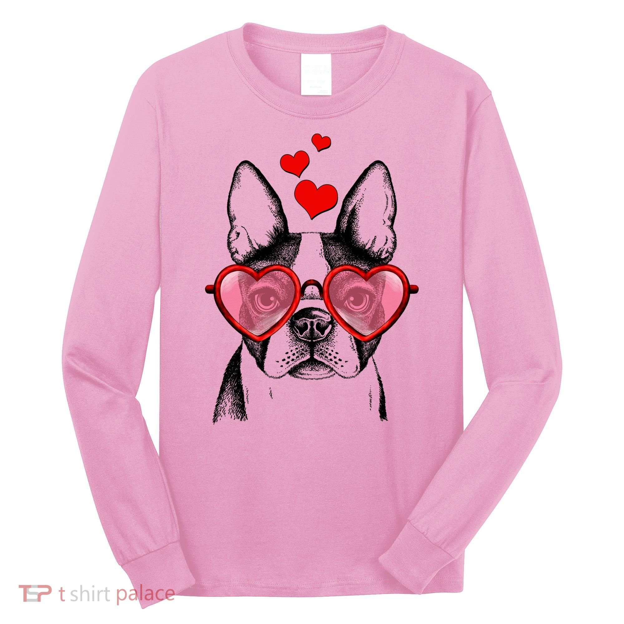 Cute Boston Terrier Long Sleeve Shirt