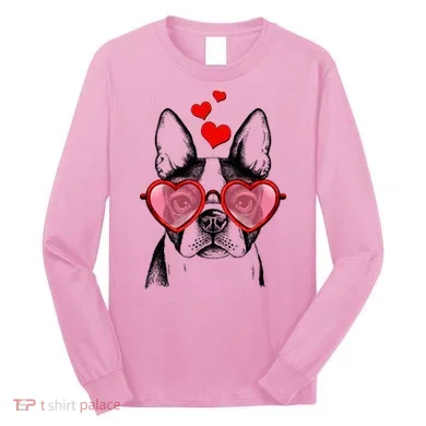 Cute Boston Terrier Long Sleeve Shirt