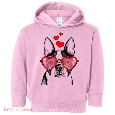 Cute Boston Terrier Toddler Hoodie