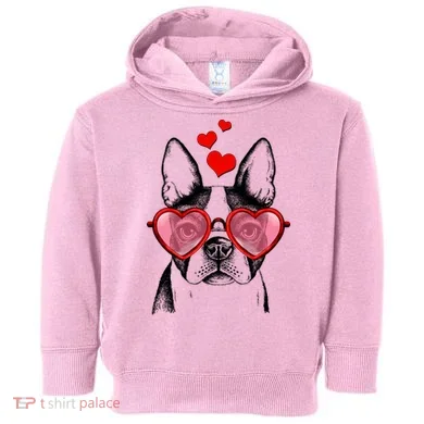 Cute Boston Terrier Toddler Hoodie