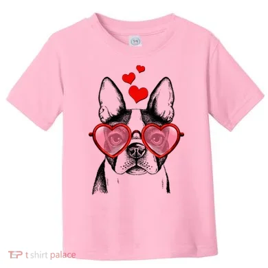 Cute Boston Terrier Toddler T-Shirt