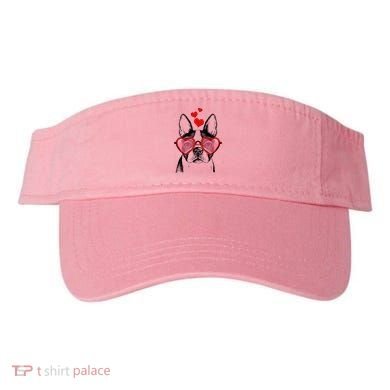 Cute Boston Terrier Visor