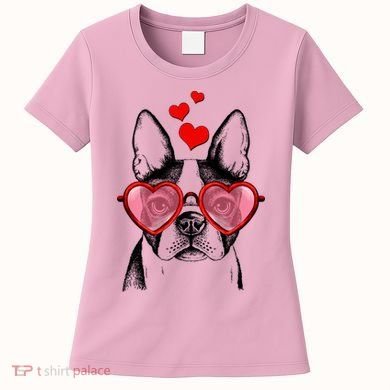 Cute Boston Terrier Women's T-Shirt