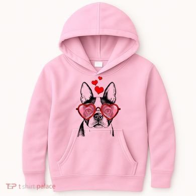 Cute Boston Terrier Kids Hoodie