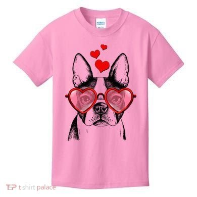 Cute Boston Terrier Kids T-Shirt