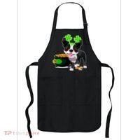 Cute Boston Terrier Shamrock St. Patrick's Day Apron thumb 0
