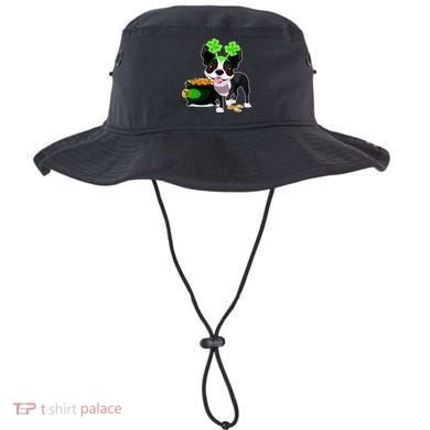 Cute Boston Terrier Shamrock St. Patrick's Day Bucket Hat