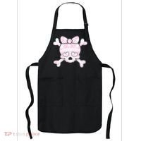 Cute Breast Cancer Bow Tie Skull Apron thumb 0