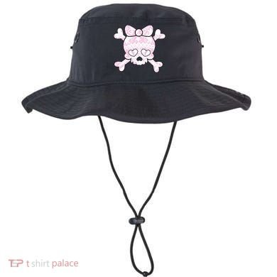 Cute Breast Cancer Bow Tie Skull Bucket Hat