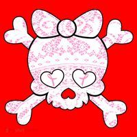 Cute Breast Cancer Bow Tie Skull Santa Hat thumb 1