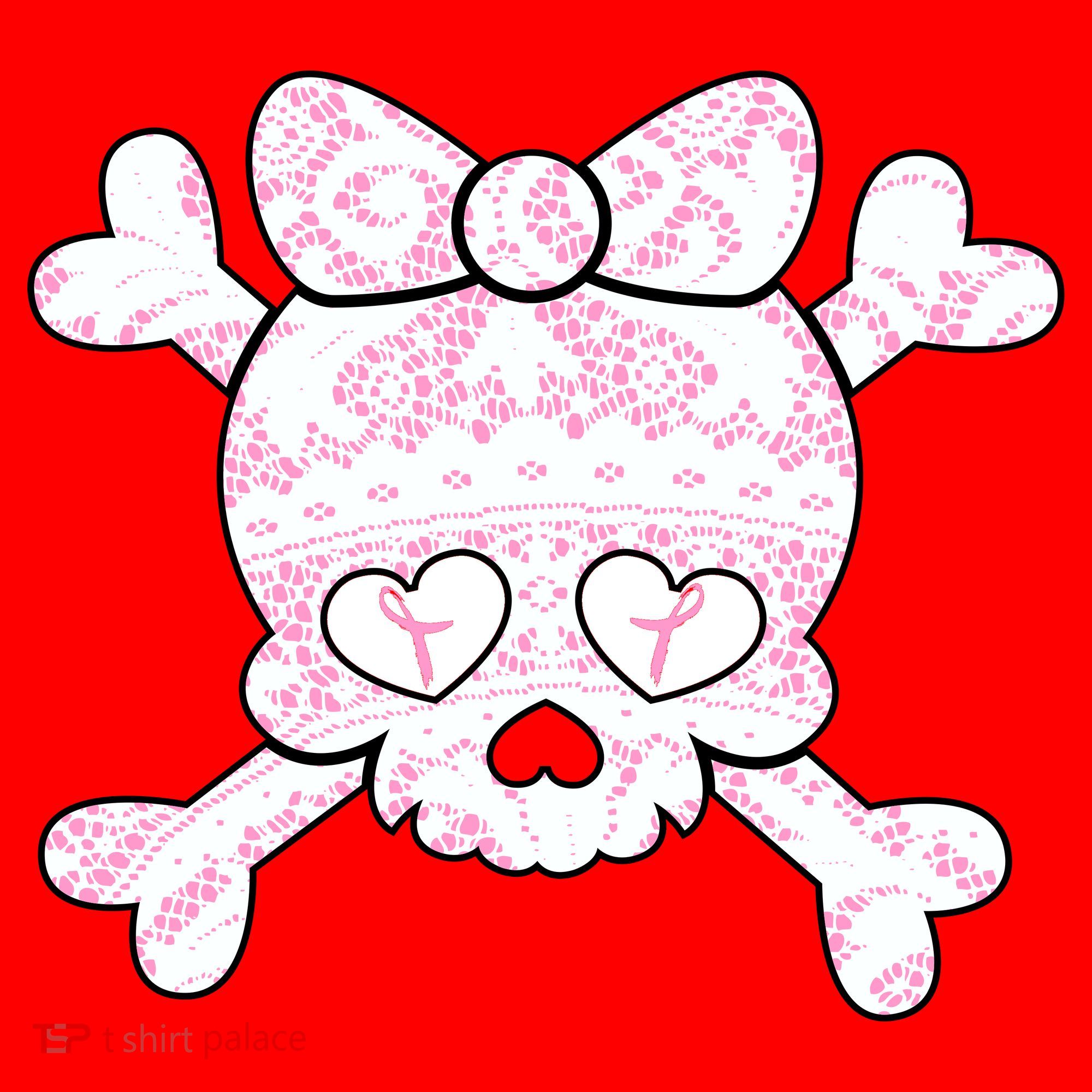 Cute Breast Cancer Bow Tie Skull Santa Hat