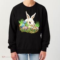 Cute Bunny with Easter Eggs Women's Sweatshirt thumb 0