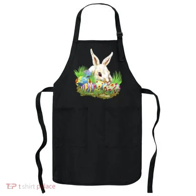 Cute Bunny with Easter Eggs Apron