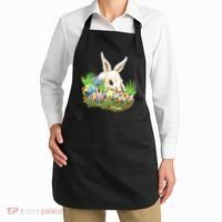 Cute Bunny with Easter Eggs Apron thumb 2