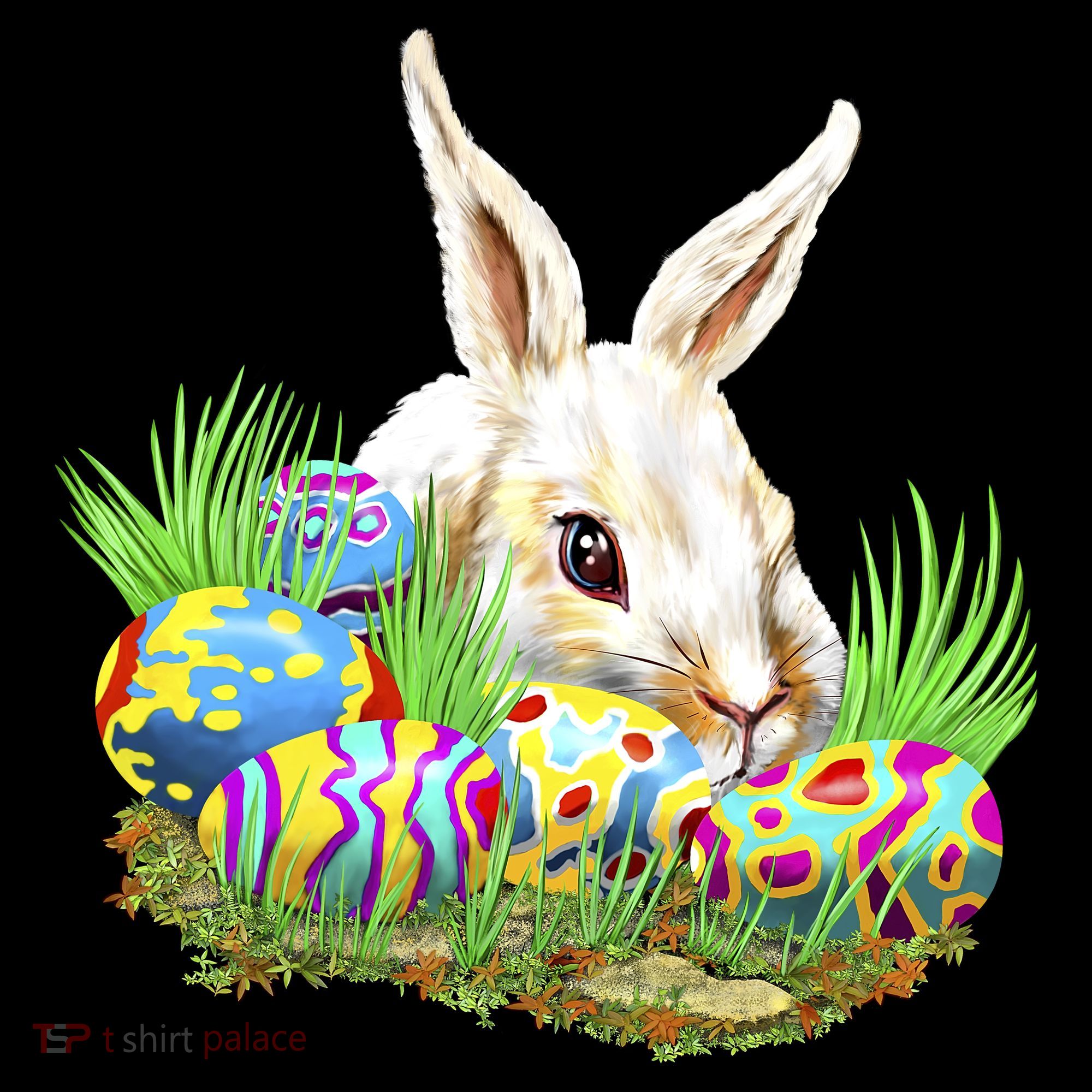 Cute Bunny with Easter Eggs Apron