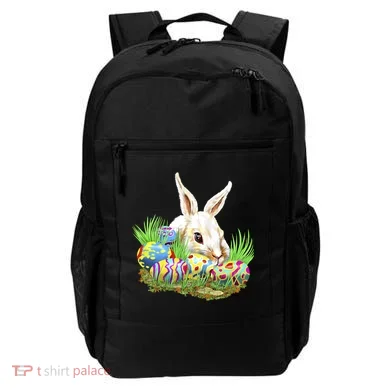 Cute Bunny with Easter Eggs Backpack