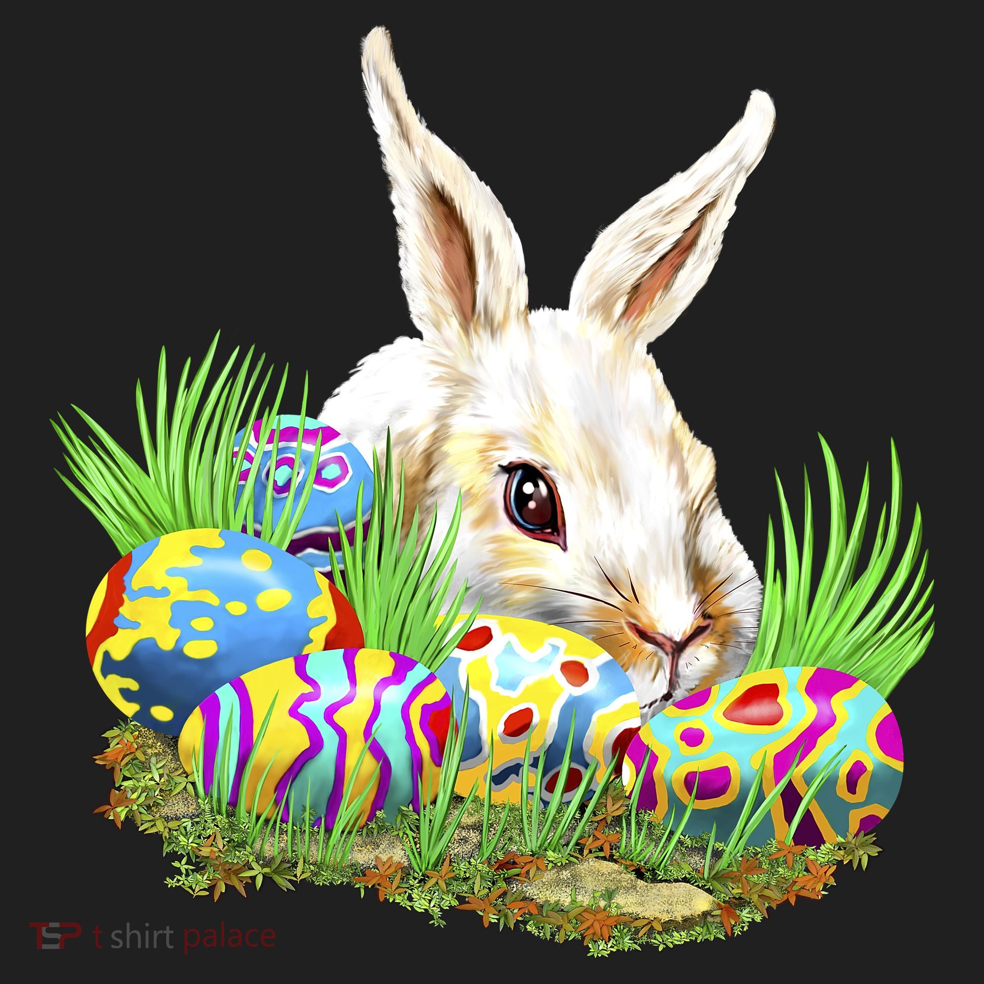 Cute Bunny with Easter Eggs Beanie