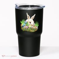 Cute Bunny with Easter Eggs Tumbler thumb 0