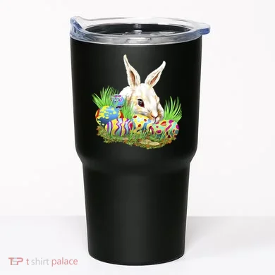 Cute Bunny with Easter Eggs Tumbler