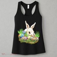 Cute Bunny with Easter Eggs Women's Tank Top thumb 3