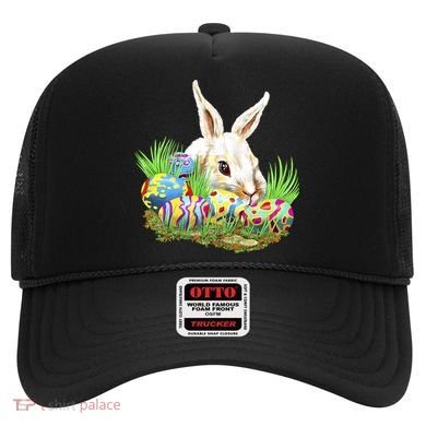 Cute Bunny with Easter Eggs Hat
