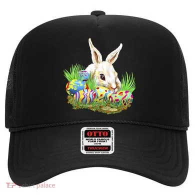 Cute Bunny with Easter Eggs Hat