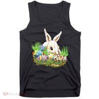 Cute Bunny with Easter Eggs Tank Top thumb 0