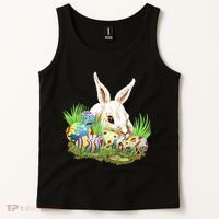 Cute Bunny with Easter Eggs Tank Top thumb 2