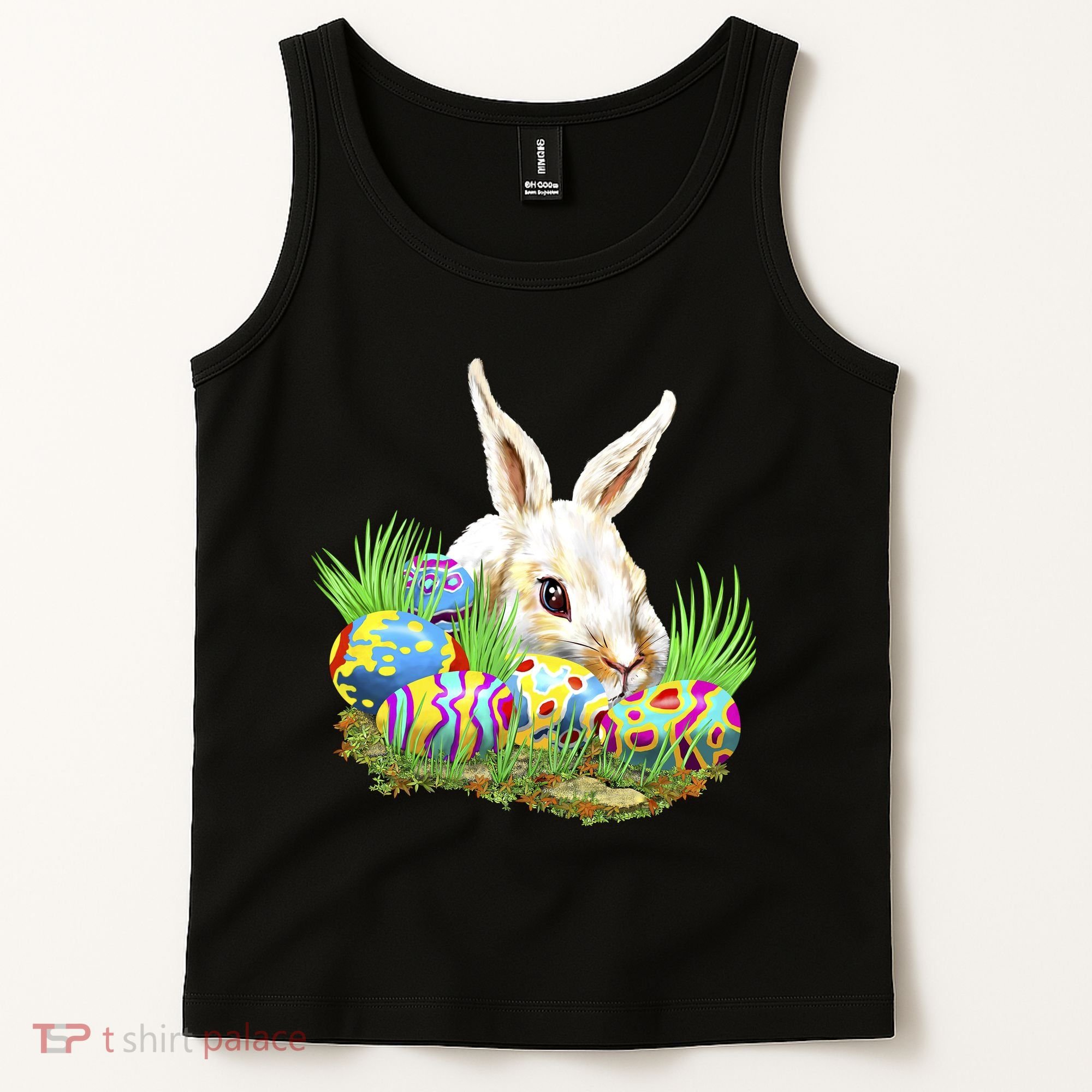 Cute Bunny with Easter Eggs Tank Top