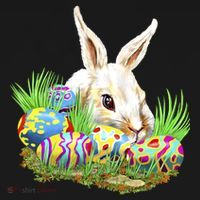 Cute Bunny with Easter Eggs Tank Top thumb 6