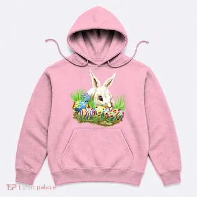 Cute Bunny with Easter Eggs Hoodie