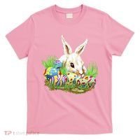 Cute Bunny with Easter Eggs T-Shirt thumb 0