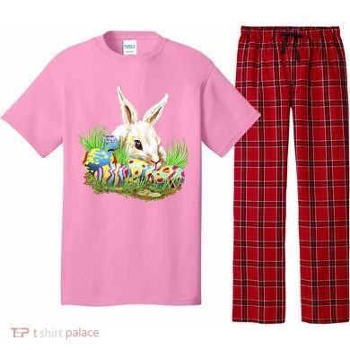 Cute Bunny with Easter Eggs Pajama Set