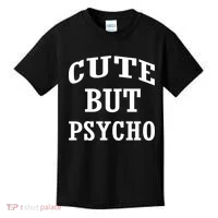 Cute But Psycho Funny Meme Kids T-Shirt thumb 0