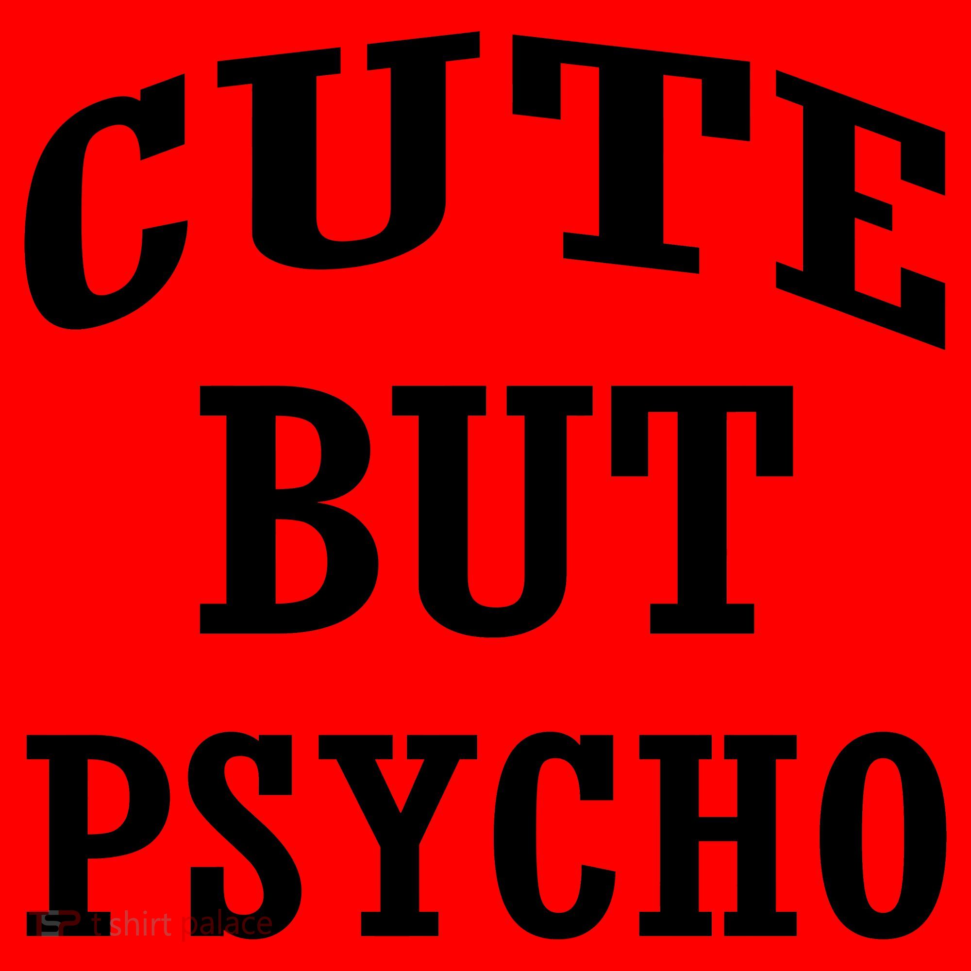 Cute But Psycho Funny Meme Santa Hat