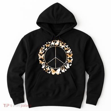 Cute Butterfly Peace Sign Hoodie