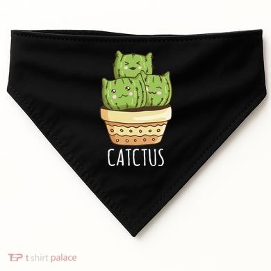 Cute Cactus Three Cats USA-Made Doggie Bandana