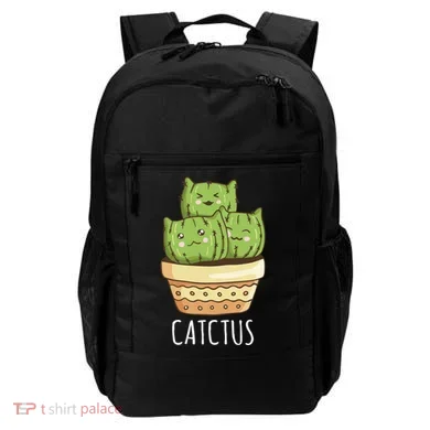 Cute Cactus Three Cats Backpack