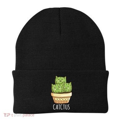 Cute Cactus Three Cats Beanie