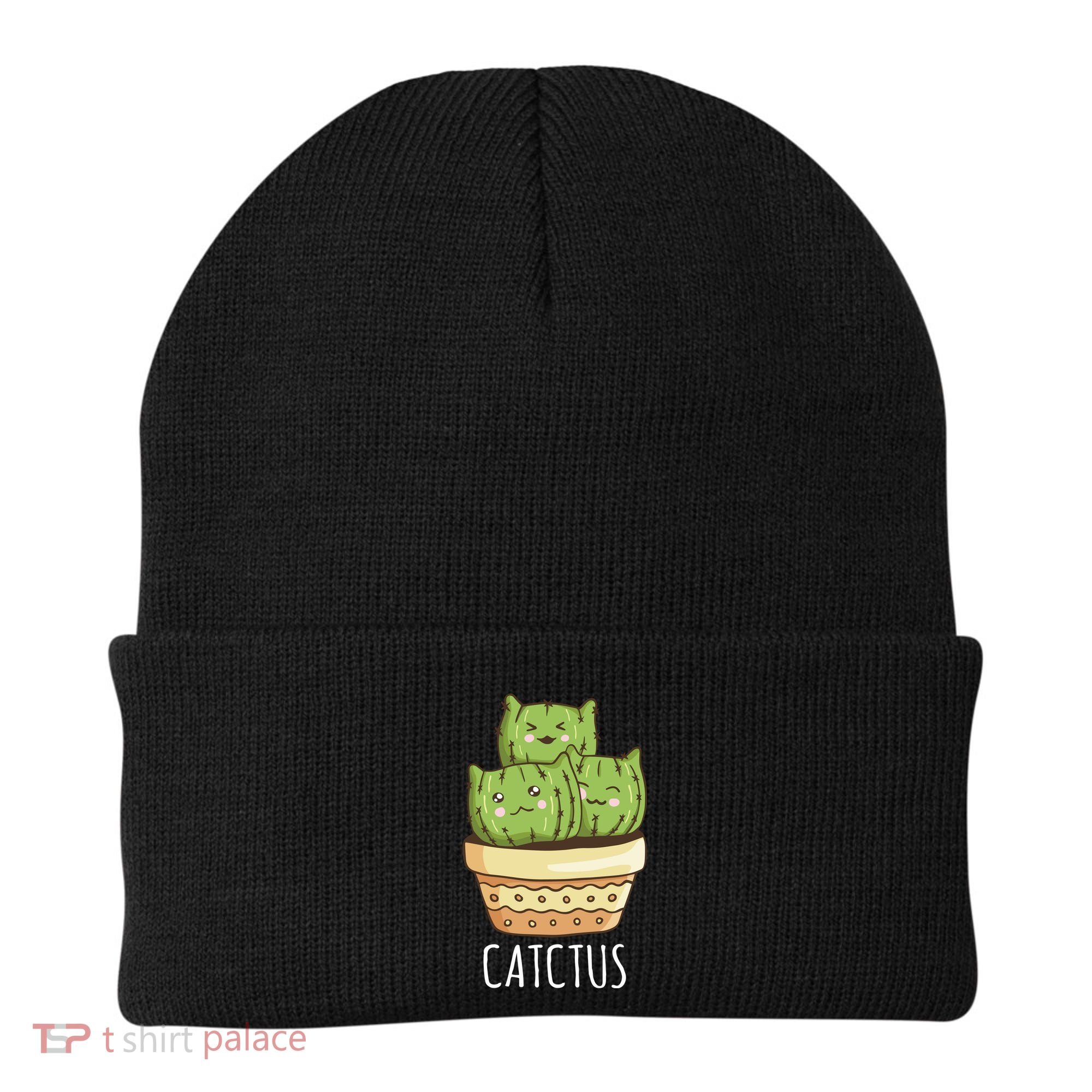 Cute Cactus Three Cats Beanie