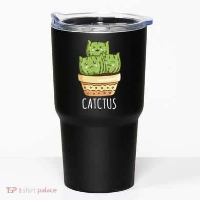Cute Cactus Three Cats Tumbler