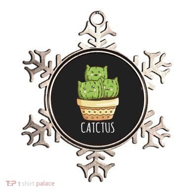 Cute Cactus Three Cats Ornament