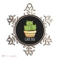 Cute Cactus Three Cats Ornament thumb 0